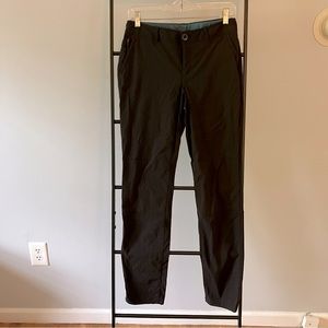 Black technical hiking pants